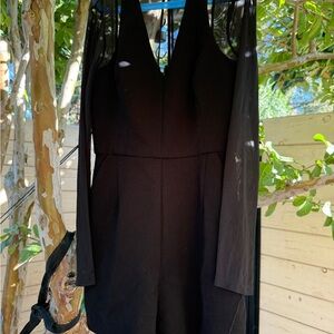 BCBGeneration Black Long Sleeve Romper